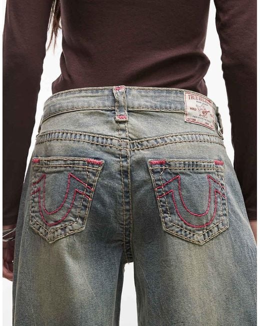True Religion Blue Jessie Super baggy Jeans