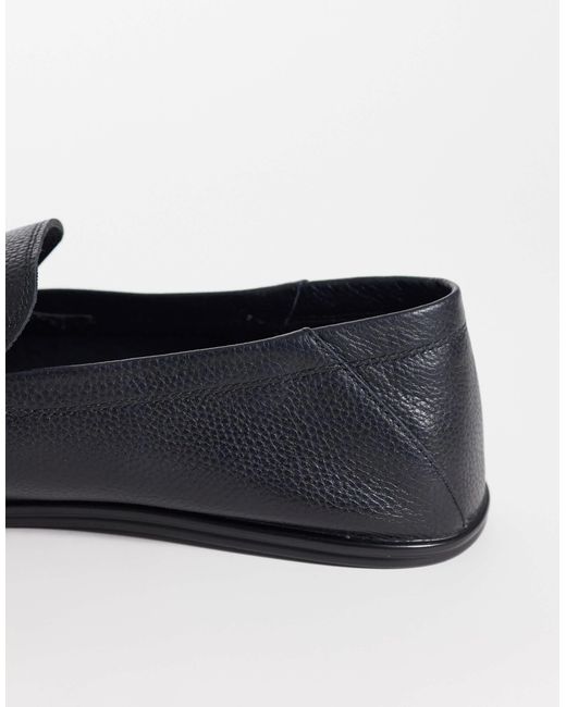 Mango Blue Soft 100% Leather Loafers for men