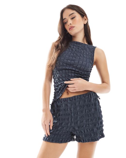 ASOS Blue – strukturierte hose