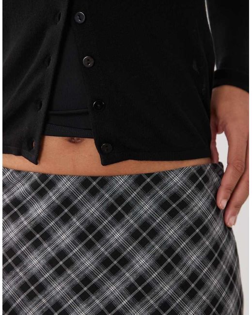 Mango Black Hanky Hem Midi Skirt