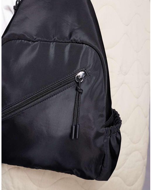 ASOS Blue Nylon Cross Body Backpack for men