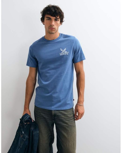 Levi's Blue Graphic Print T-Shirt for men