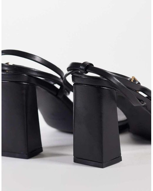 SIMMI Brown Simmi London Citra Block Heeled Sandals