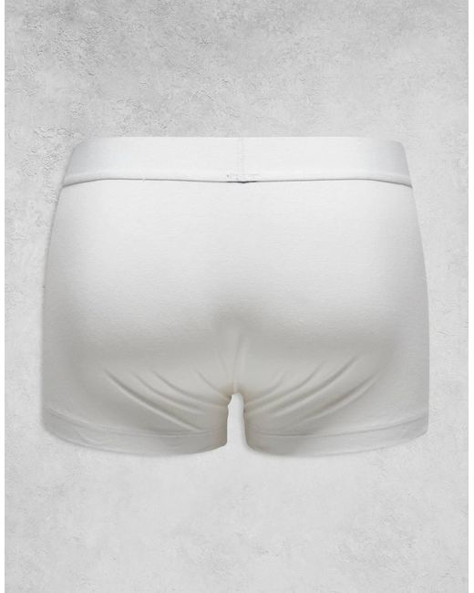 ASOS Gray 3 Pack Trunk With Patch Detail On Waistband for men