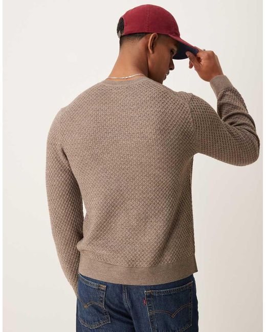 Abercrombie & Fitch Gebreide Trui in het Brown voor heren