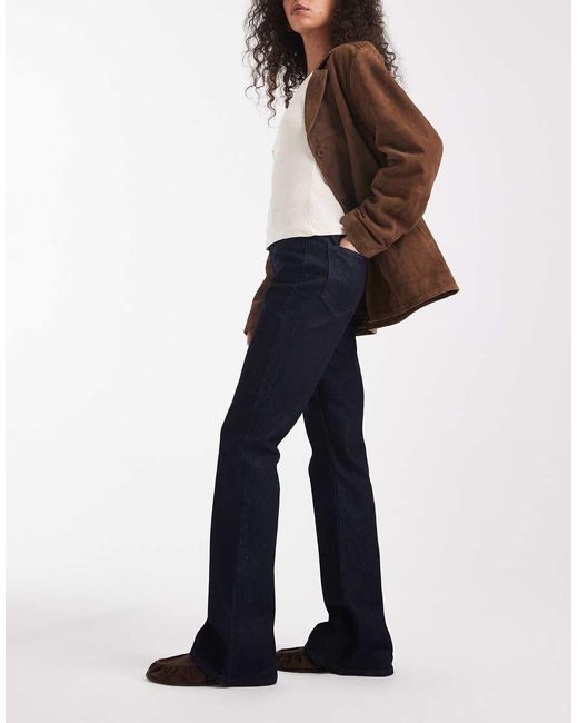 ASOS Black Bootcut Flare Jean With Pocket Front Detail