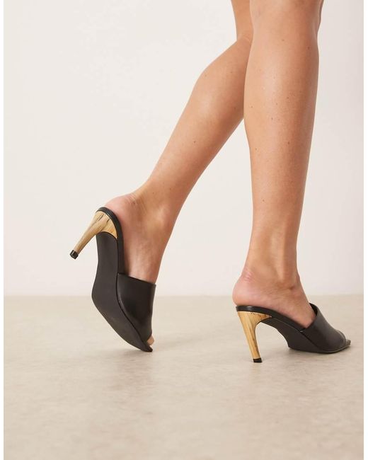 Raid Natural Vera Heeled Mules