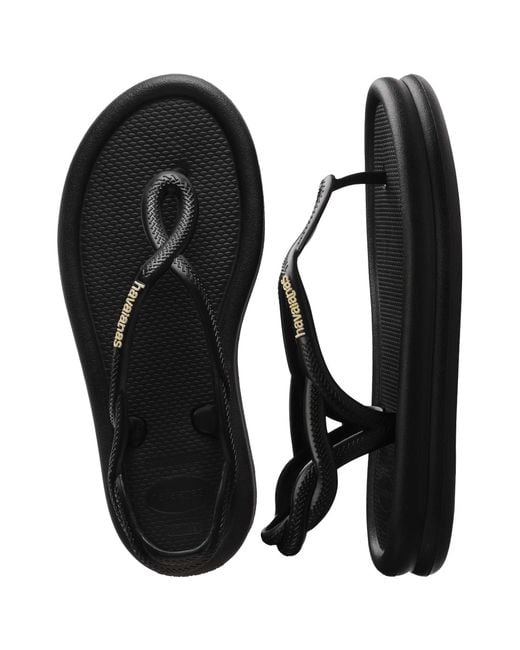 Havaianas Black Toe Post Flip Flops