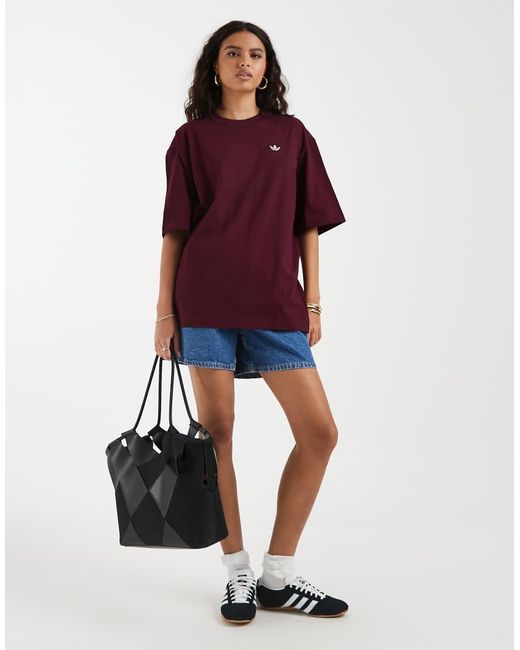 Adidas Originals Purple Essential Oversized T-Shirt
