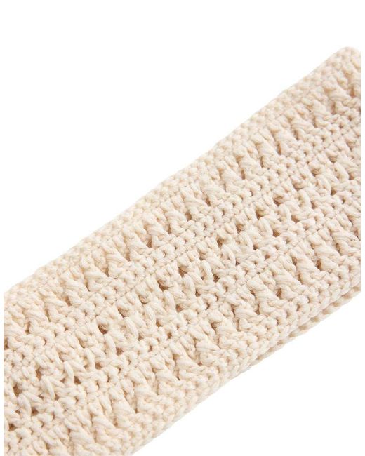 Oysho Brown Crochet Sports Head Band
