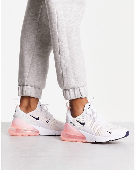 Air max 270 - sneakers bianche e corallo candeggiato di Nike in Bianco |  Lyst