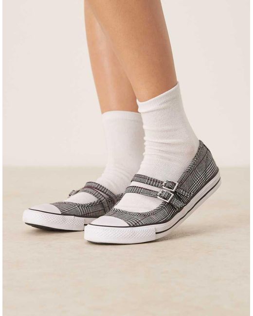 Converse Natural Chuck Taylor All Star Mary Jane Ballet Flats