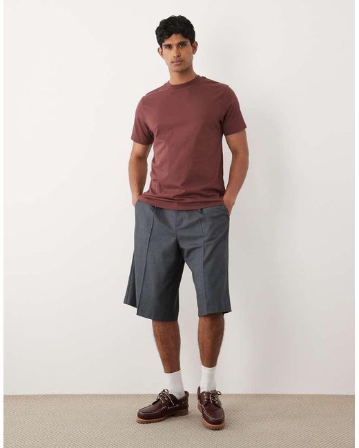 ASOS Basic Muscle-Fit T-Shirt in het Red voor heren