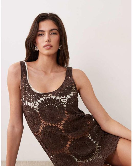 Abercrombie & Fitch Natural Beach Coverup Mini Dress