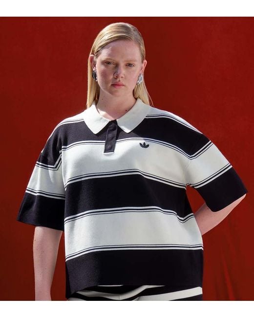 Adidas Red Originals X Asos Knitted Polo Shirt