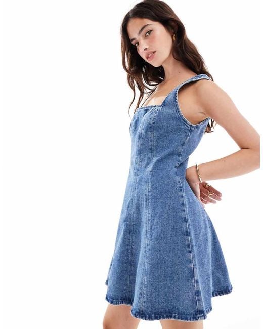 Abercrombie & Fitch Blue Denim Mini Dress
