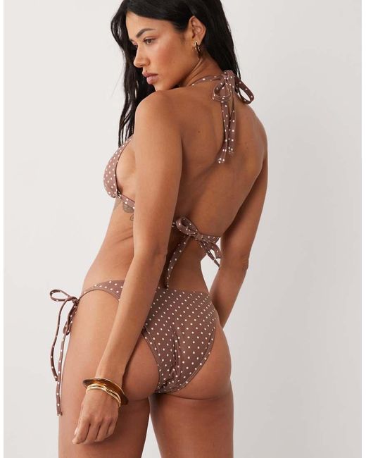 Peek & Beau Brown Tie Side Bikini Bottom