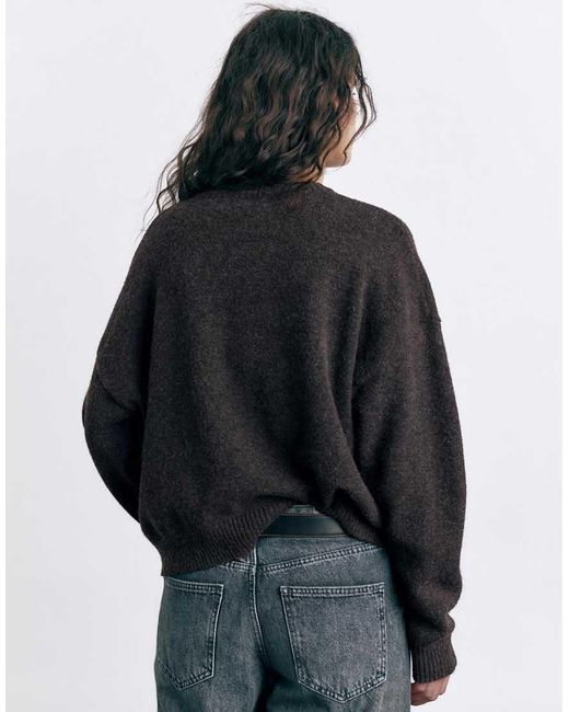 Maglione Scuro Basic di Pull&Bear in Black