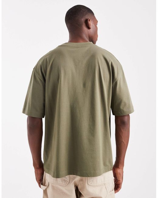 ASOS – basic-t-shirt in Green für Herren