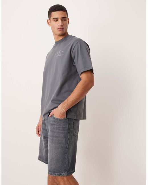 Calvin Klein Gray 90s Relaxed Fit Denim Shorts for men