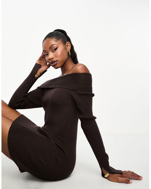 Long sleeve top side split dress