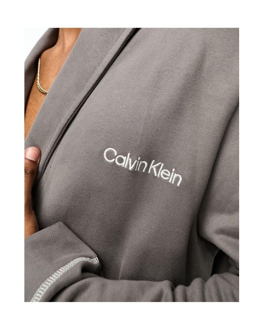 Calvin Klein White Future Shift Dressing Gown for men