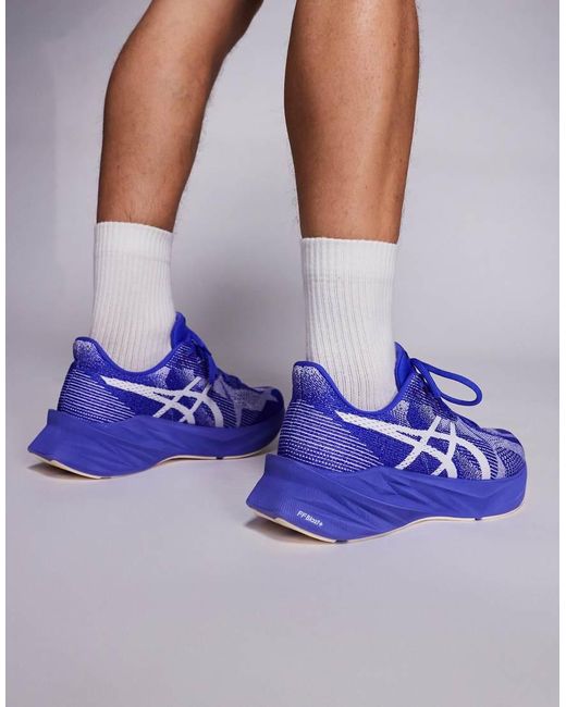 Asics Blue Dynablast Running Trainers for men