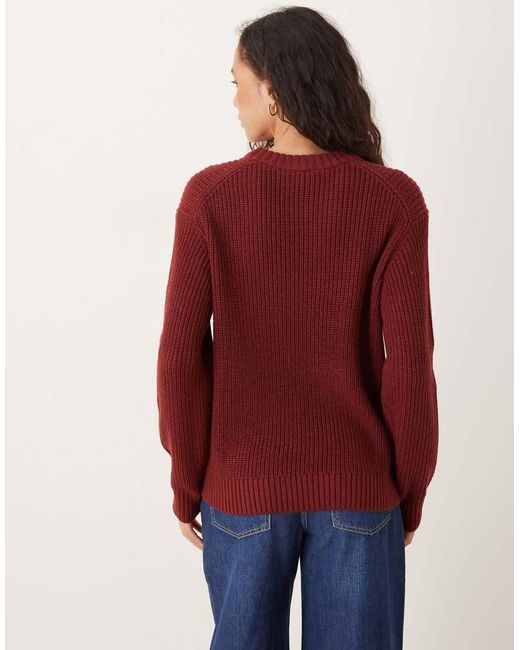 JJXX Red Knit Jumper