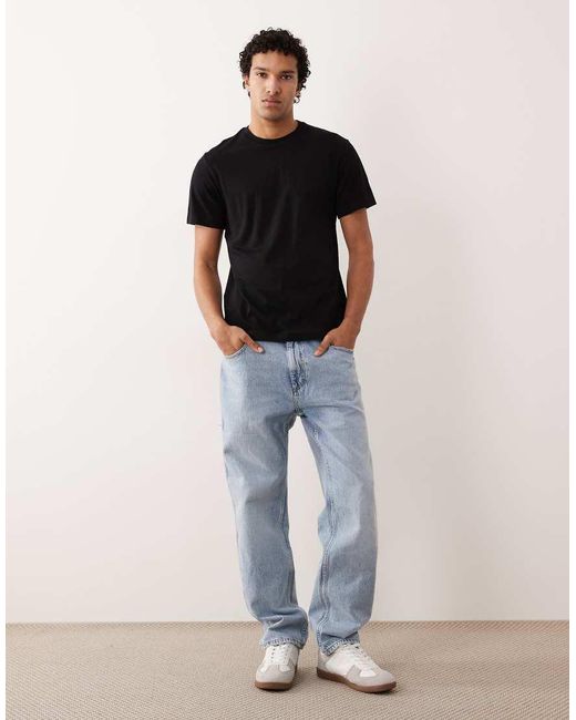 ARKET Black Jersey T-shirt for men