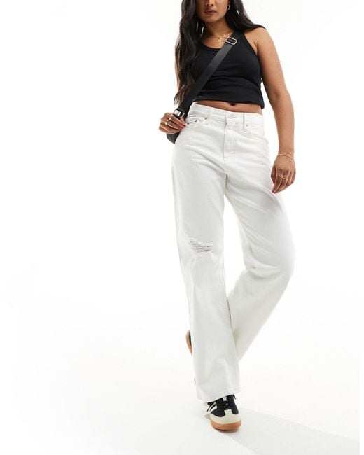 Tommy Hilfiger White Betsy Mid Rise Jeans