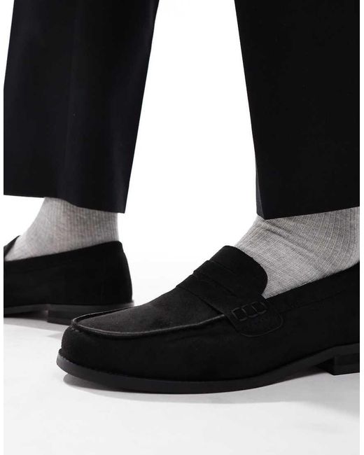 SEQWL Black Hero Ruched Detailing Loafers for men