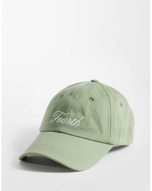 4th & Reckless Green 'fourth' Embroidered Logo Cap