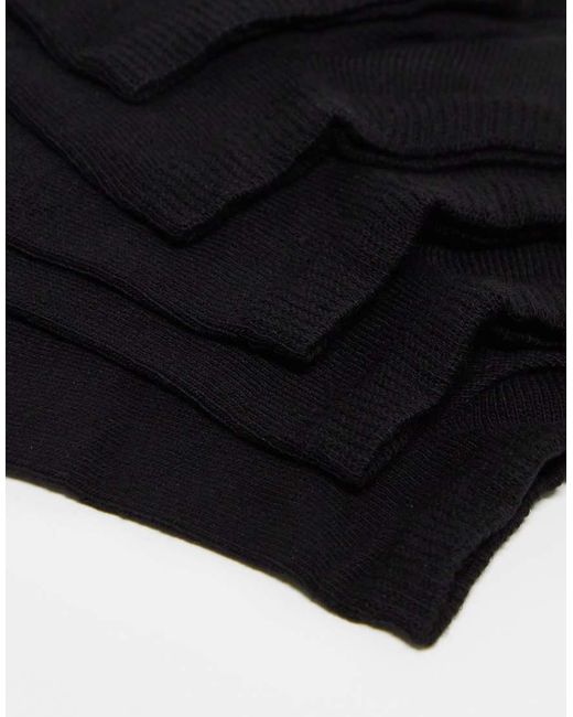 ASOS White 5 Pack Trainer Socks for men
