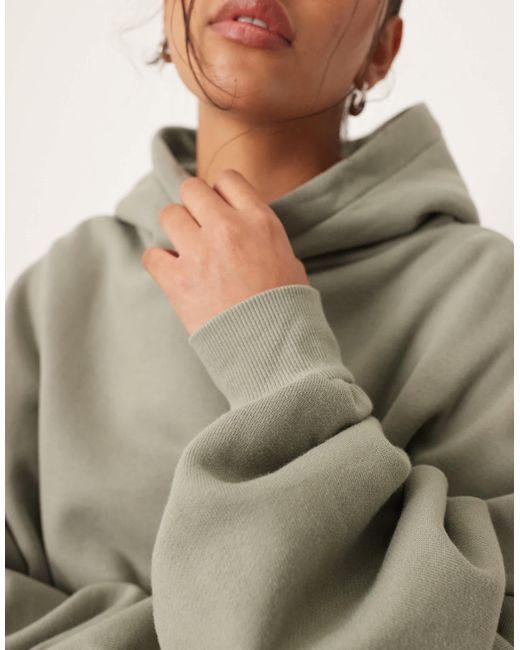 Sweat à capuche épais oversize ARRANGE en coloris Natural