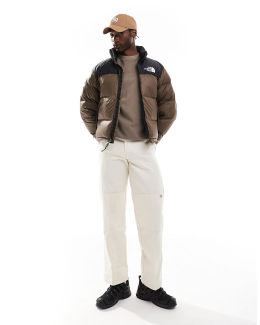 The North Face – retro nuptse – pufferjacke in Brown für Herren
