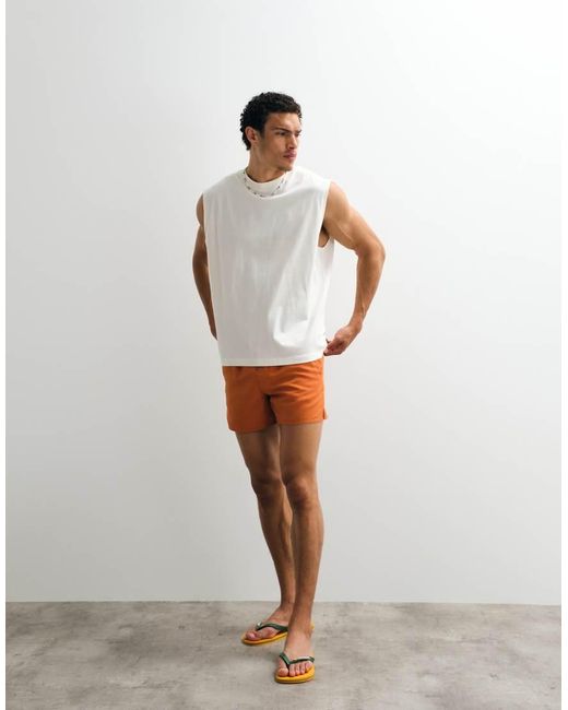Aray White Swimshort for men