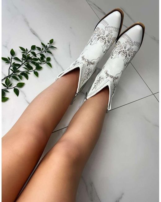 GIA STUDIOS Gray Cowboy Boots