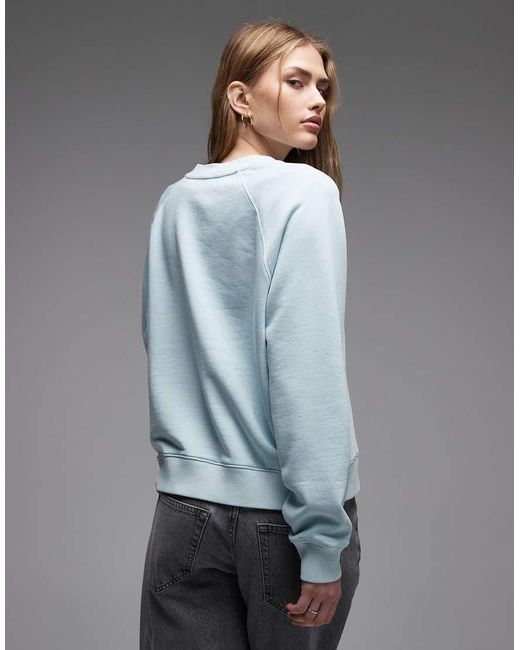 ARKET Gray Soft Crew Neck Terry Sweatshirt