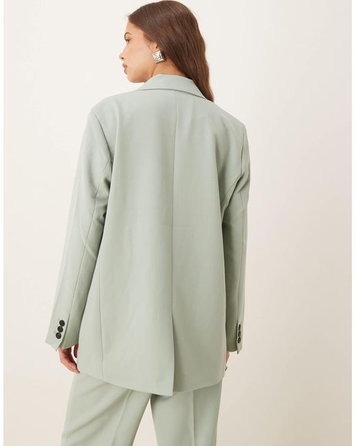 Blazer oversize d'ensemble habillé coupe croisée - iceberg Y.A.S en coloris Green