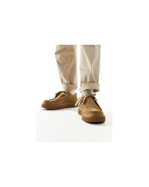 Torhill - bottes basses en daim - sable foncé Clarks pour homme en coloris White