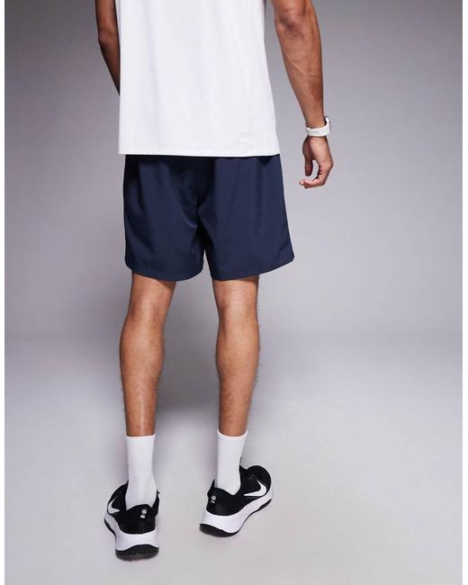 4505 Blue Icon 8cm Quick Dry Running Shorts With Back Phone Pocket 2 Pack for men