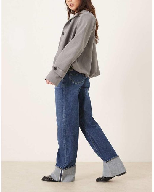 Lee Jeans Blue Rider Loose Turn Up baggy Jeans