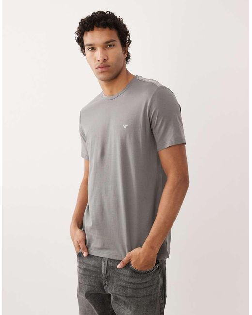 Emporio Armani Gray Bodywear Logo T-shirt for men