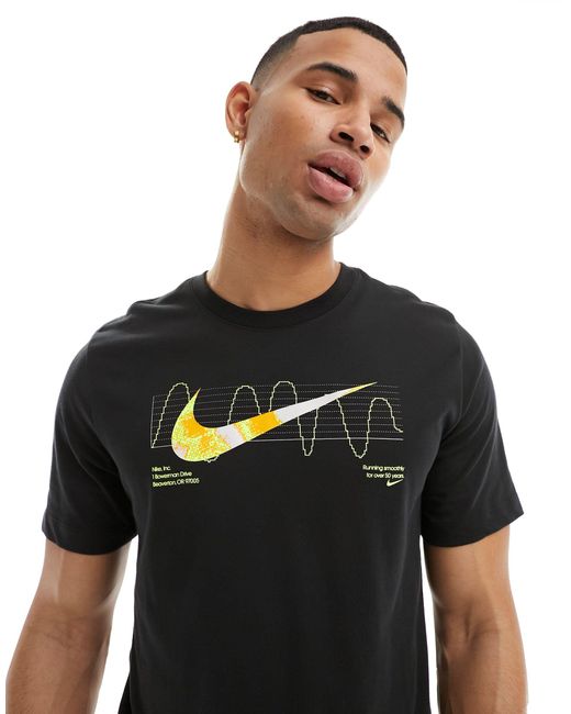 Nike Black Dri-fit Iykyk Logo T-shirt for men