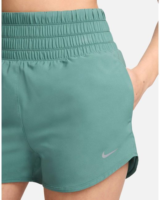 Nike Blue Nike One Training Dri-fit Ultra High Rise 3-inch Shorts
