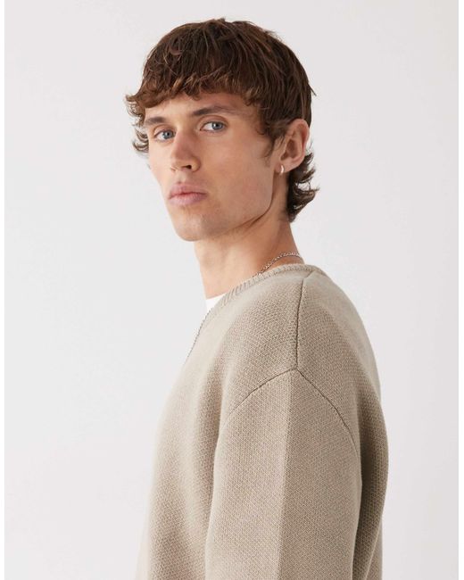 Exclusivité asos - - pull - beige Weekday pour homme en coloris Natural