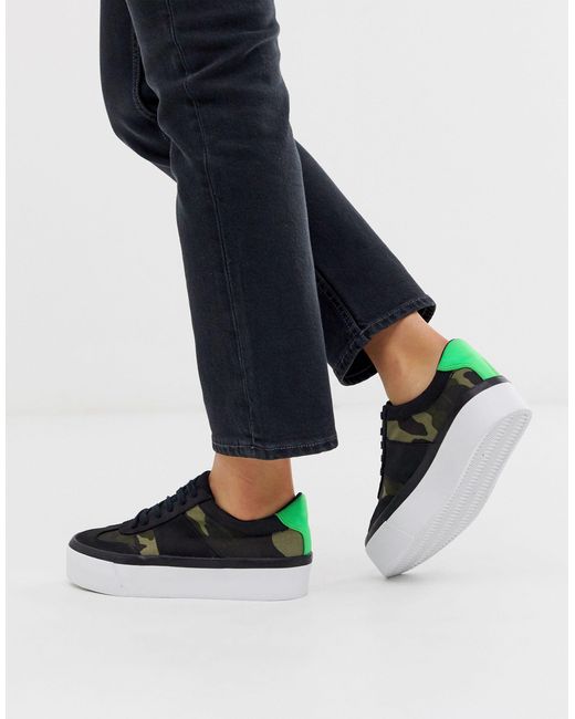 asos flatform trainers