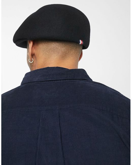 Tommy Hilfiger Flat Cap in Black for Men | Lyst