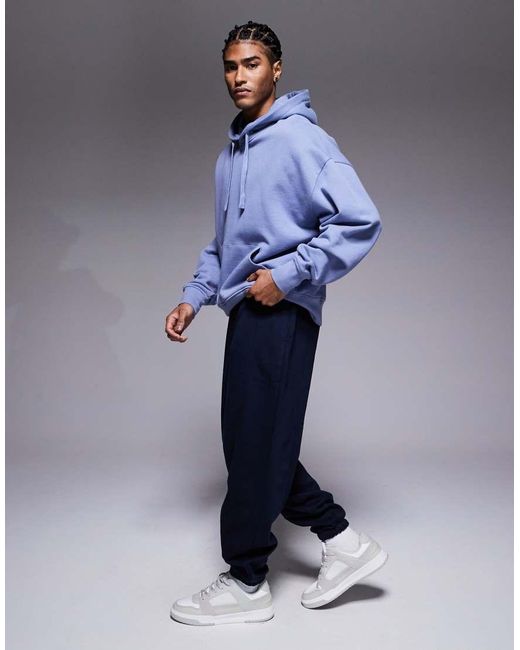 ASOS Blue Oversized joggers for men