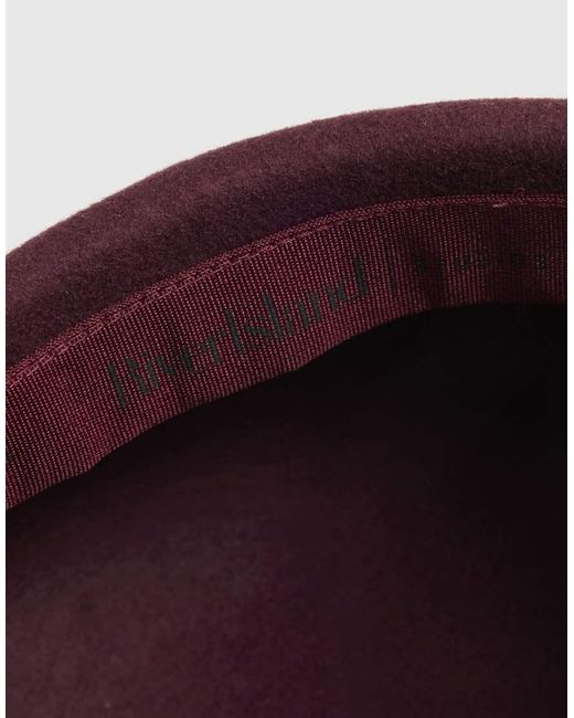River Island Purple Wool Pill Box Hat